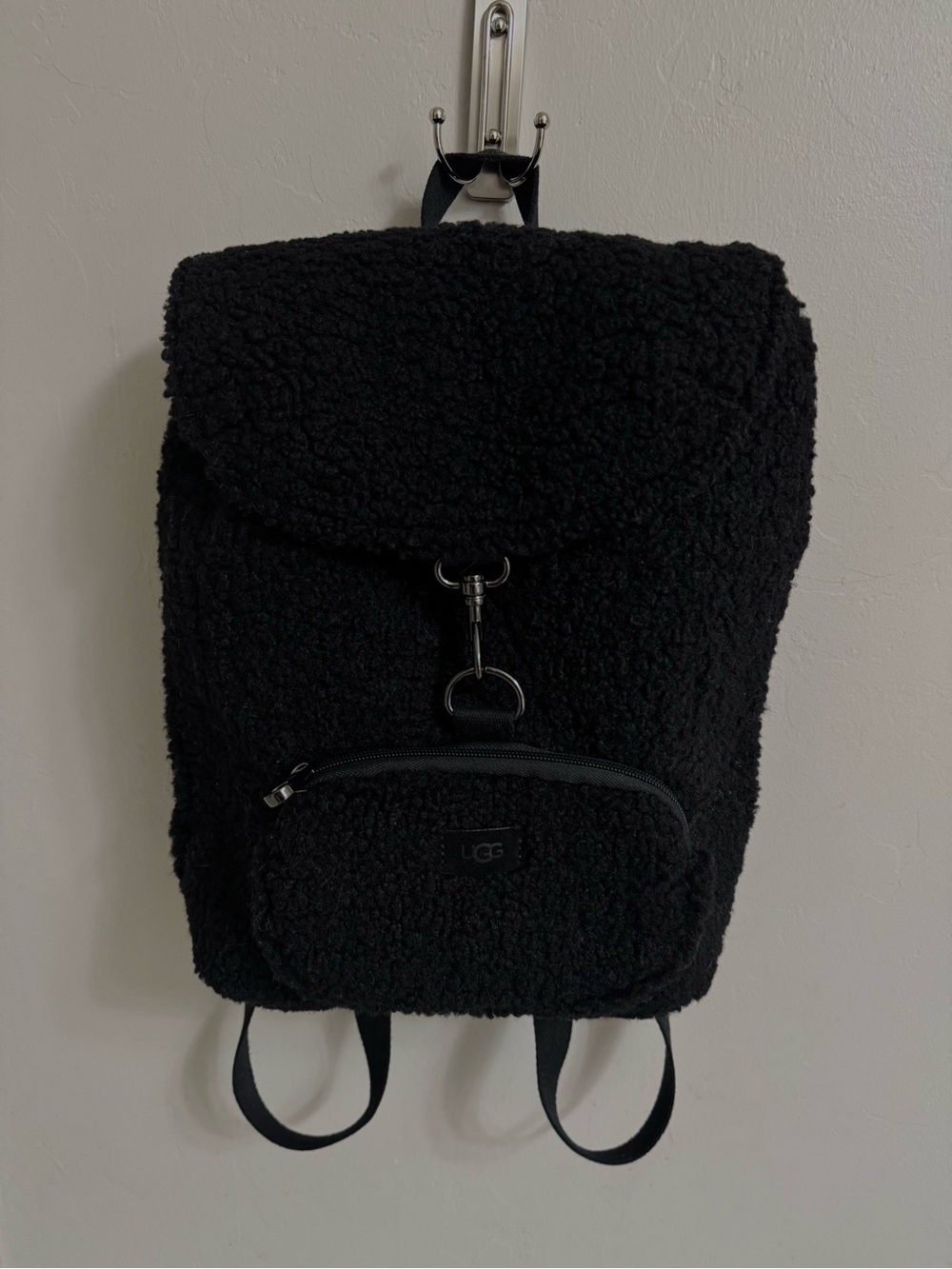 UGG Inara Black Sherpa Backpack